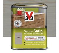 Vernis - V33 - Gris Satiné - 0,25L - Intérieur - Bois
