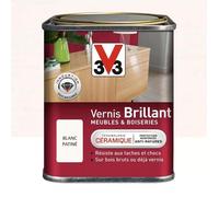 Vernis V33 Meubles et Boiseries Brillant Blanc patiné 0,25 L
