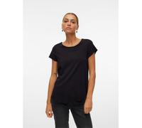 Vero Moda Bella Short-Sleeve Regular Fit T-Shirt Noir 14 Female