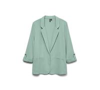 VERO MODA Blazer décontracté pour Femme avec Manches 3/4 - Léger - Veste de Travail élégante, Vert Limon, M
