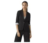 Vero Moda Blazer VMHARUKIMO LS Classic en Jersey Noos, Noir, 34, Schwarz, 36