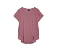 VERO MODA Blouse Femme à Manches Courtes col Rond Coupe Classique, Couleurs:Rose, Taille:M
