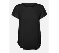 VERO MODA VMBECCA Plain SS Top Noos T-Shirt, Noir (Black), L Femmes