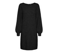 VERO MODA Boatneck Dress Vmlefile Balloon Ls Robe à col Bateau Noos, Noir, XS Femmes