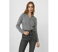 VERO MODA Body 'Erika' noir / blanc, Taille XS