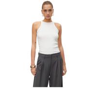 Vero Moda Canotta Côtelée Blanche Sous Veste Chloe 10306896