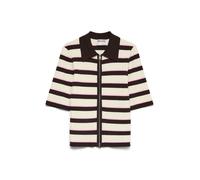 VERO MODA Cardigan 'AWHanna' crème / chocolat / rose, Taille XL