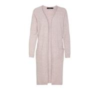 Vero Moda NOS Femme Vmdoffy Ls Long Open Cardigan Noos Gilet Not Applicable, Rose (Woodrose Detail: Mélange), 36 (Taille Fabricant: X-Small)