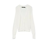 VERO MODA Cardigan en Tricot Doux avec Boutonnage, Couleurs:Blanc, Taille:XL