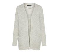 VERO MODA Damen Vmno Name Ls Cardigan Noos Strickjacke, Light Grey Melange, S EU