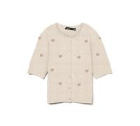 VERO MODA Cardigan Intarsia 2/4 O-NCK Vmdoffy pour Femme, Bouleau, Taille M, Bouleau, M