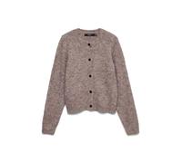 Vero Moda Femme Vmnovah Ls O-Neck Button Noos Cardigan, Brown Lentildetail:Melange, M EU