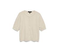 VERO MODA Vmdoffy Noos Cardigan à col Rond 2/4, Bouleau, L