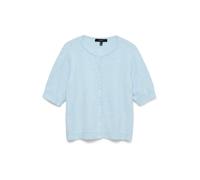 VERO MODA Vmdoffy 2/4 O-Neck Button Cardigan Noos col Rond, Bleu Ciel, M Femme
