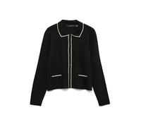 VERO MODA Cardigan 'VMGOLD' crème / noir, Taille S