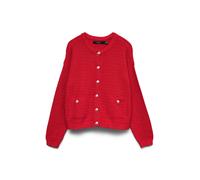 VERO MODA Cardigan 'VMHARPER' rouge / blanc, Taille XS