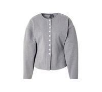 VERO MODA O-Neck Vmklea Ls Cardigan à col Rond JRS GA, Mélange de Gris Moyen, S Femme
