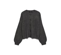 VERO MODA Femme O-Neck Vmlea Noos Cardigan À Col Rond, Gris, L EU