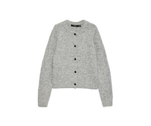 VERO MODA Cardigan VMNOVAH Cardigans en Maille Medium Grey Melange L Medium Grey Melange L
