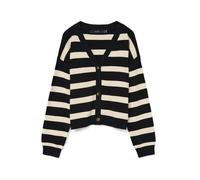 VERO MODA Cardigan 'VMSABA' crème / noir, Taille S