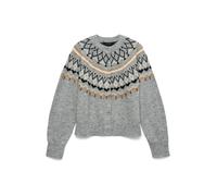VERO MODA Cardigan 'VMTAMMY' camel / gris chiné / noir / blanc, Taille XS
