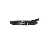 VERO MODA Vmkatja Ceinture enduite Noos synthétique, Noir/détails : argenté, 85 cm Femmes