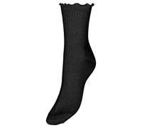 Vero Moda Vmmagic Chaussettes à Paillettes Noos, Noir/Détails : Match Lurex, Taille Unique Femme