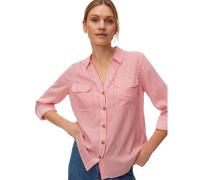 VERO MODA Chemisier 'VMBumpy' corail / blanc, Taille XL