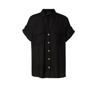 VERO MODA Vmbumpy S/S Shirt WVN GA Noos Chemisier à Manches Courtes, Noir, L Femme