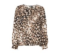 VERO MODA Chemisier 'JOSIE RIKA' beige / beige clair / noir, Taille XS