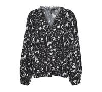 VERO MODA Chemisier 'MARISOL' noir / blanc, Taille S