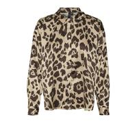 VERO MODA Chemisier 'Merle' beige foncé / noir, Taille S