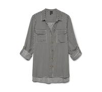 VERO MODA Chemisier noir / blanc, Taille XXL