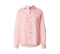 VERO MODA Chemisier 'VMBumpy' corail / blanc, Taille XL