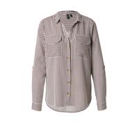 VERO MODA Chemisier 'VMBUMPY' lie de vin / blanc, Taille XL