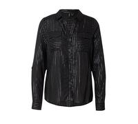 VERO MODA Chemisier 'VMBumpy' noir / argent, Taille M
