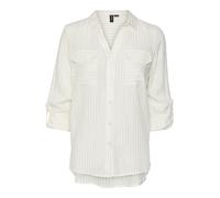 VERO MODA Chemisier 'VMBUMPY' or / blanc, Taille M