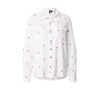 VERO MODA Chemisier 'VMBumpy' rouge / blanc, Taille L