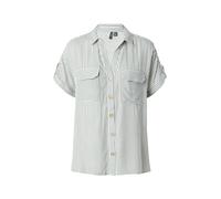 VERO MODA Chemisier 'VMBumpy' vert foncé / blanc, Taille S