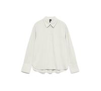 Vero Moda Chemisier VMCaia manches longues blanc chiné Femme Taille M