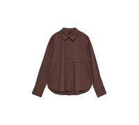 Vero Moda Vmcaia Ls T-Shirt WVN Noos, Chocolate Martini, M Femmes