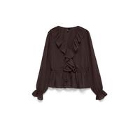 VERO MODA Chemisier 'VMDora' brun foncé, Taille L