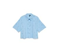 Vero Moda Eliza Short Sleeve Shirt Bleu XS Femme