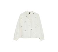 VERO MODA Chemisier 'VMIris' sapin / blanc, Taille L