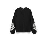 VERO MODA Chemisier 'VMJUPITER' noir / blanc, Taille XL