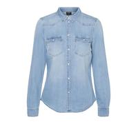 Vero Moda Chemise en jean Maria Mix New ajustée manches longues denim bleu clair XS M