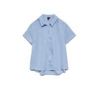 VERO MODA Vmmelaney Queeny SS WVN GA Noos T-Shirt, Chambray Blue., L