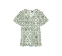 VERO MODA Chemisier 'VMMENNY' vert pastel / vert foncé / blanc, Taille L
