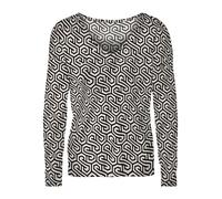 VERO MODA Chemisier 'VMMERVE' beige / noir, Taille L