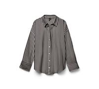 VERO MODA Chemisier 'VMMia' brun foncé / blanc, Taille XS